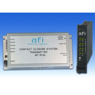 American Fibertek 8-Ch Contact Closure Module TXw/Power Fa